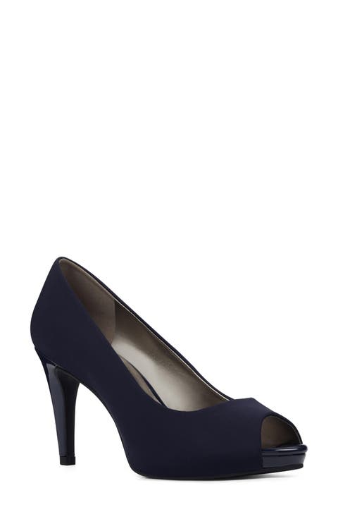 Rainaa Peep Toe Pump (Women)