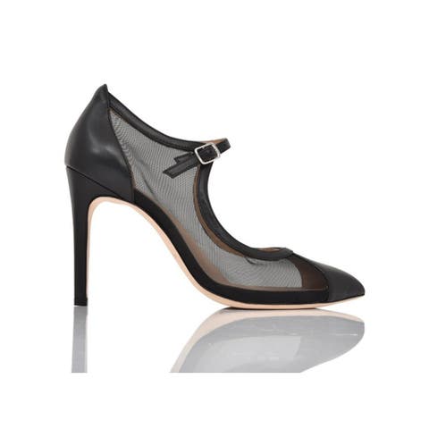 Rebecca Mesh & Leather Pump