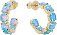Melinda Maria Oh She Fancy Opal Inside Out Huggie Hoop Earrings