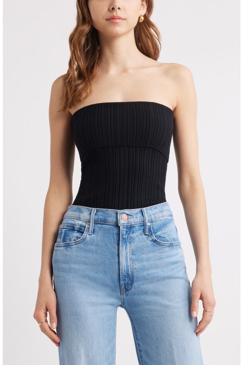 Rib Tube Top, Main, color, BLACK