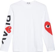 Comme des Garçons PLAY Logo Long Sleeve Graphic Tee