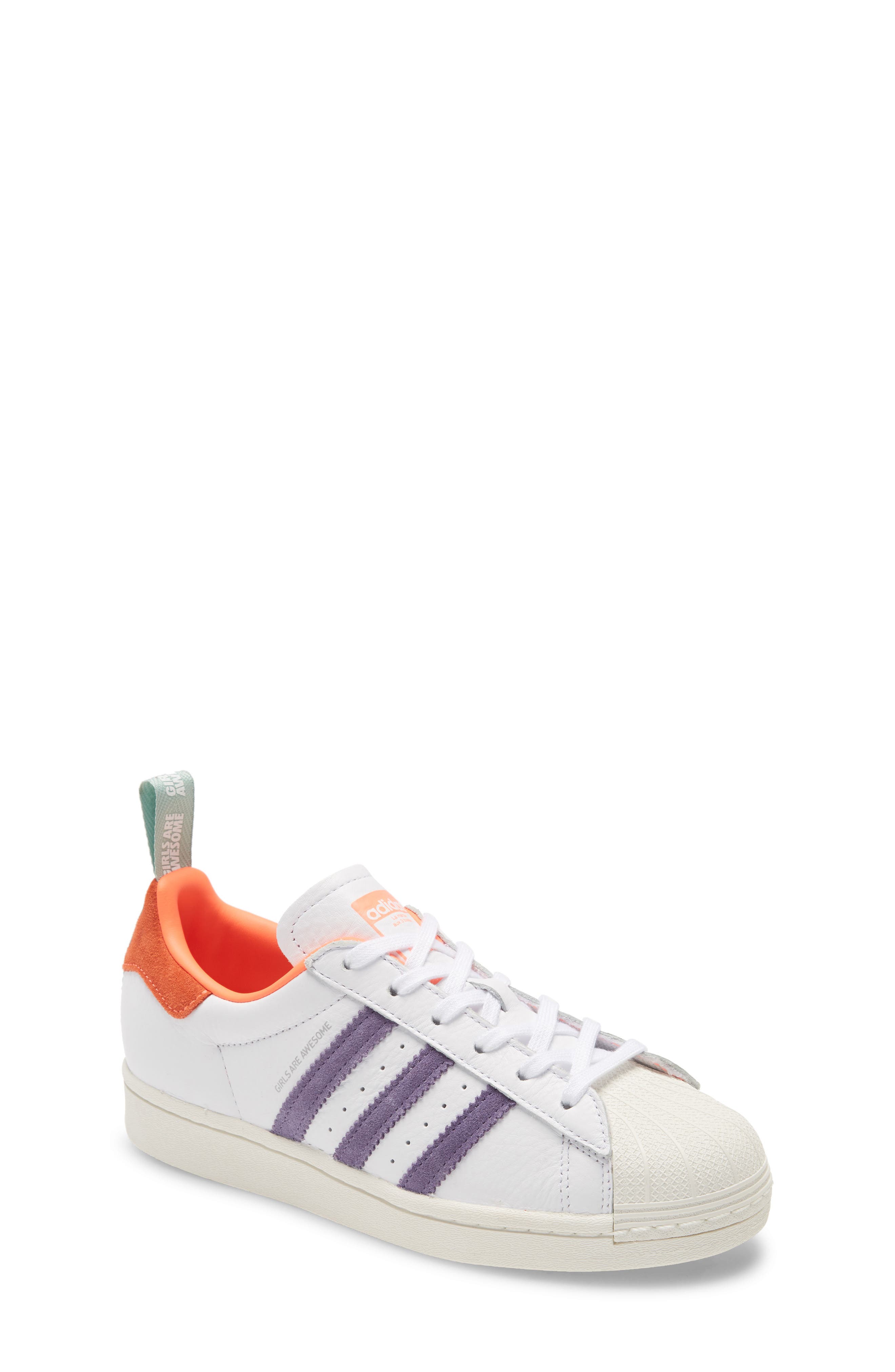 adidas Superstar J Sneaker, Main, color, 