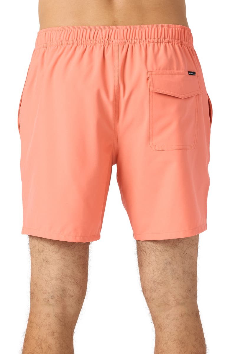 O'Neill Lennox Hermosa Swim Trunks, Alternate, color, Peach Echo