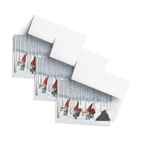 Holiday Winter Greeting Cards "Nordic Gnomes"
