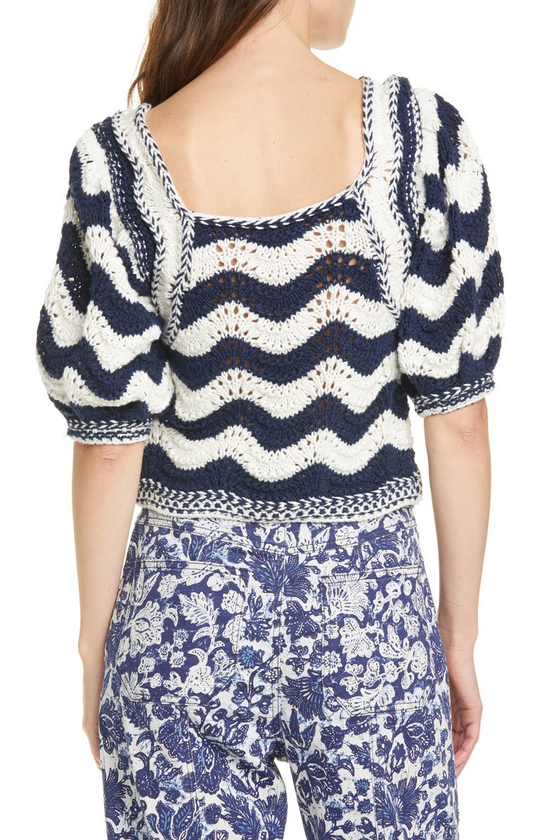 Ulla Johnson Luciana Wave Stripe Sweater, Alternate, color,