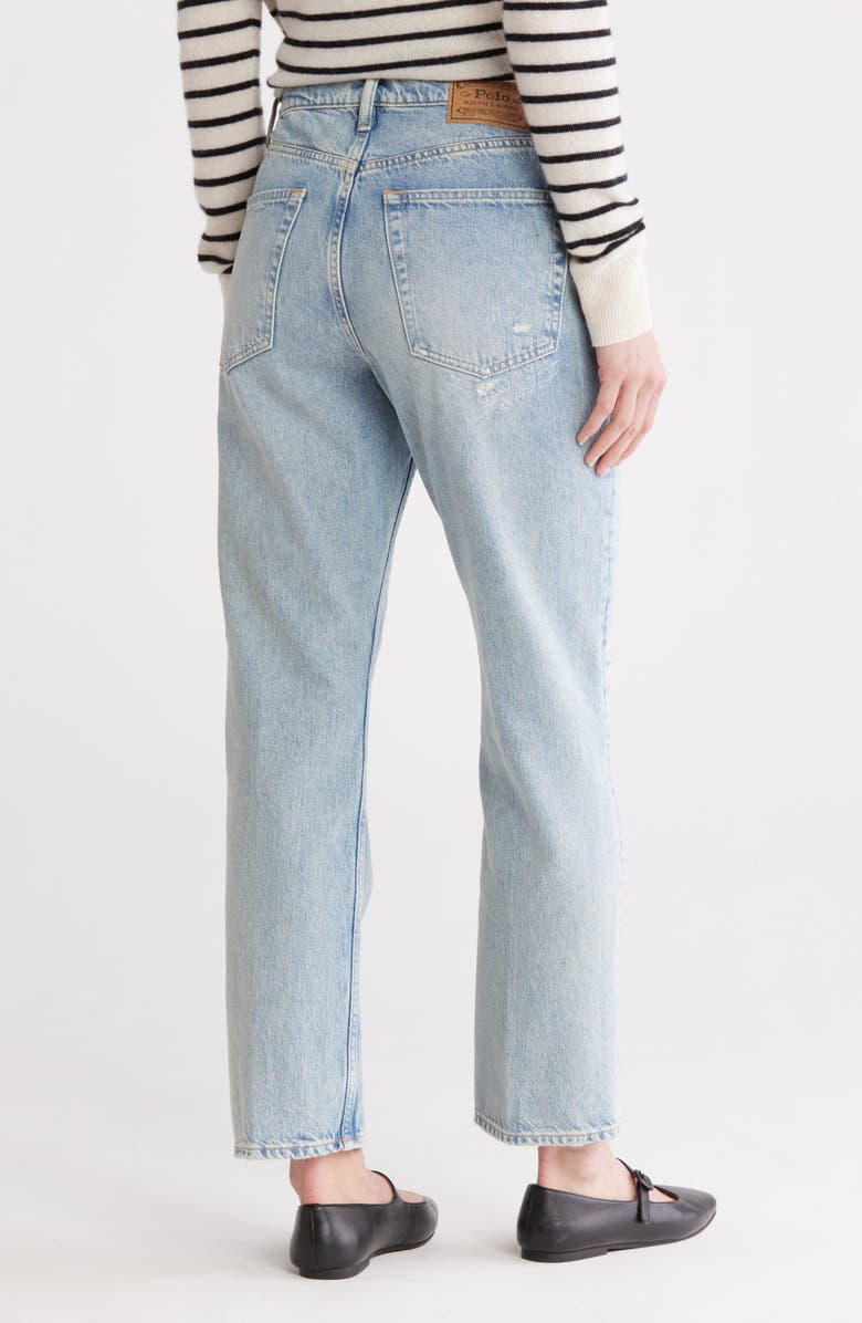 Polo Ralph Lauren Rigid Distressed Nonstretch Jeans, Alternate, color,
