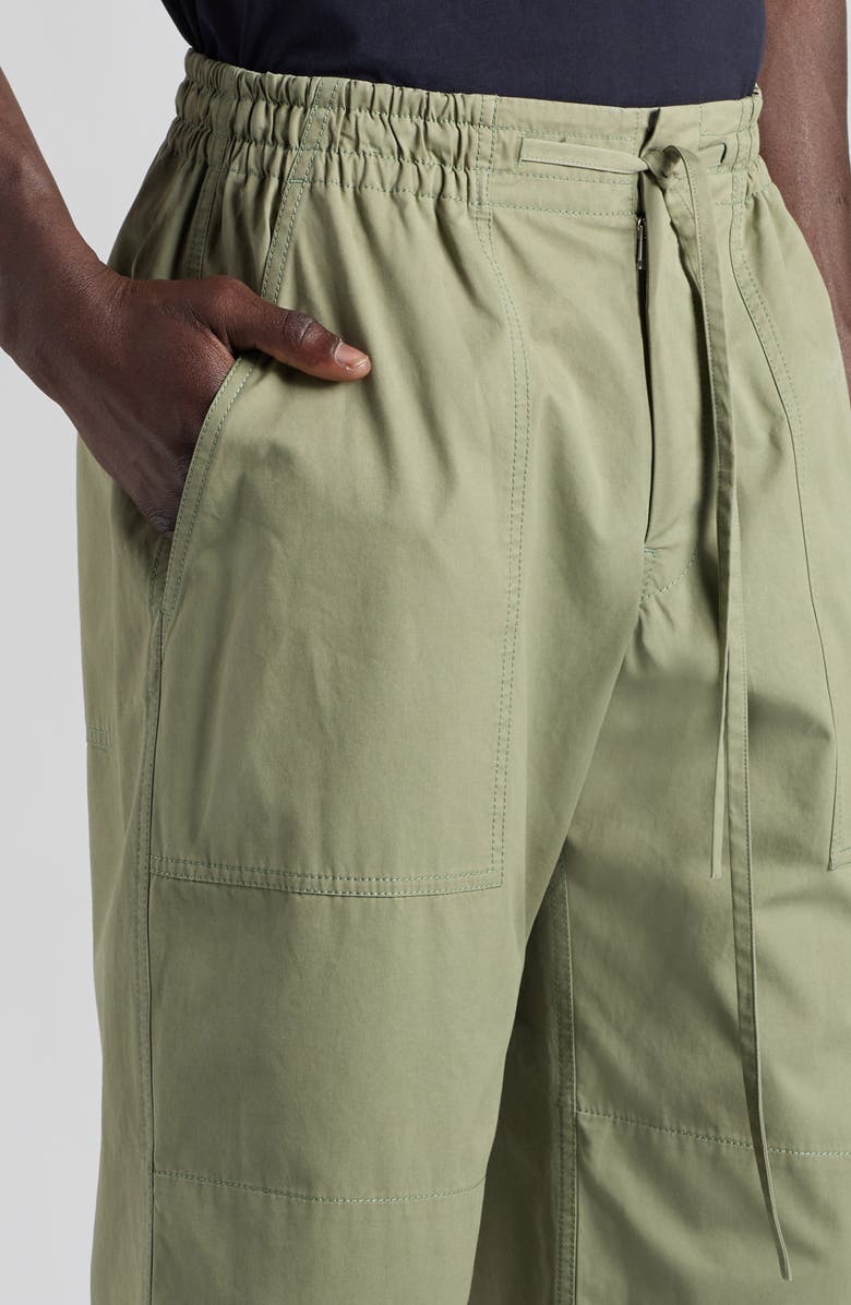 Bottega Veneta Lightweight Cotton Twill Drawstring Waist Pants, Alternate, color, 
