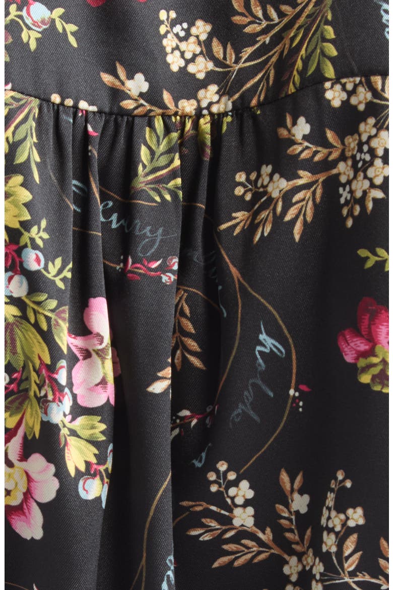 Love Letter Emilienne Embellished Floral Minidress, Alternate, color, BLACK MULTI