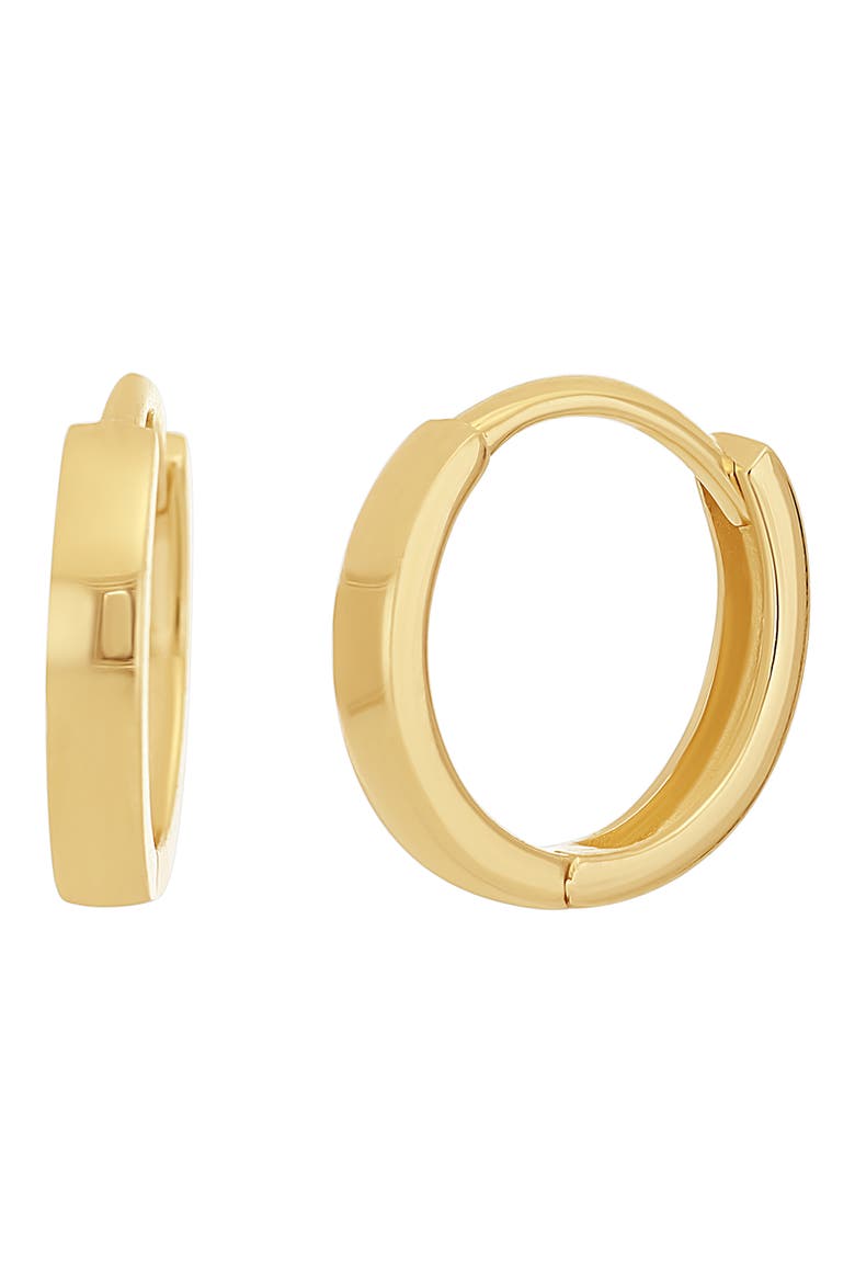 14K Gold Huggie Hoop Earrings (Nordstrom Exclusive), Main, color, 14KY