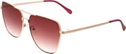BCBG 62mm Modern Geometric Aviator Sunglasses