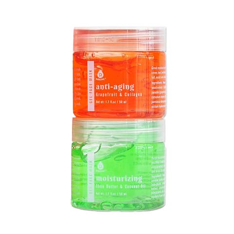 2 Pack Facial Therapy Gel Face Mask with Mask Applicator