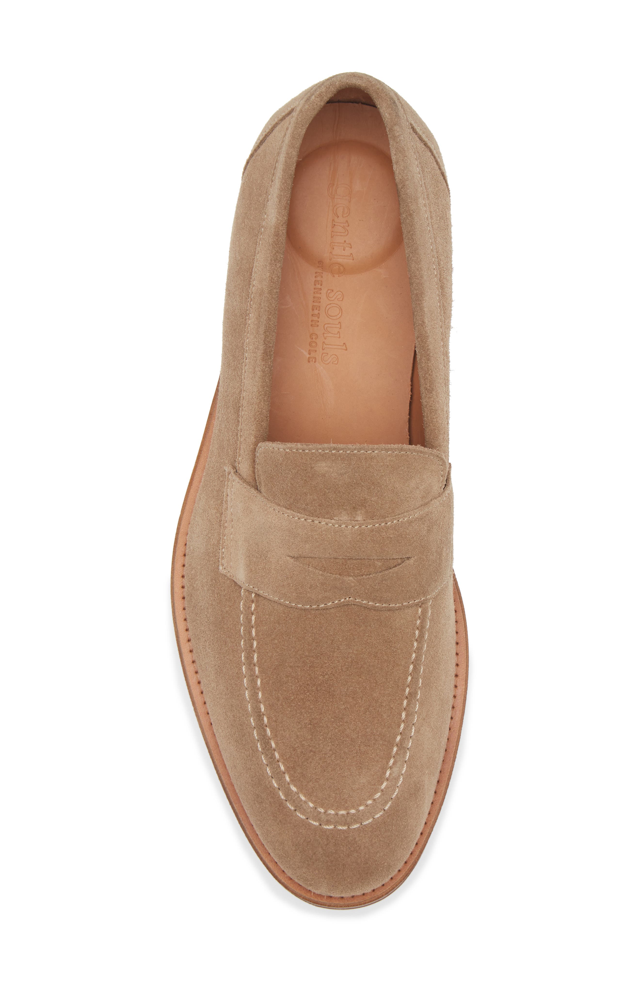 Porto Penny Loafer, Alternate, color, SAND SUEDE