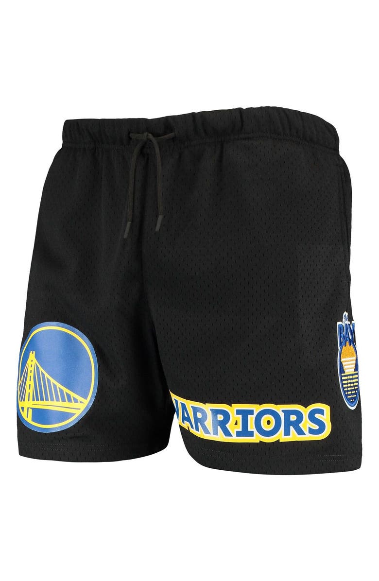 PRO STANDARD Men's Pro Standard Black Golden State Warriors Mesh Capsule Shorts, Alternate, color, Black