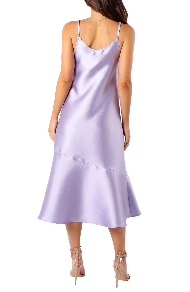 Petal & Pup Novan Satin Cocktail Dress, Alternate, color, Lavender