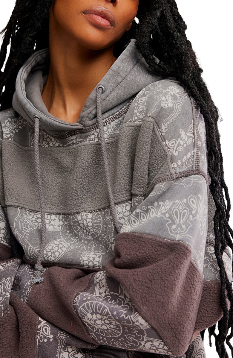 Free People FP Movement Final Call Appliqué Graphic Hoodie, Alternate, color,