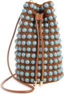 FARM Rio Beaded Macramé Bucket Bag