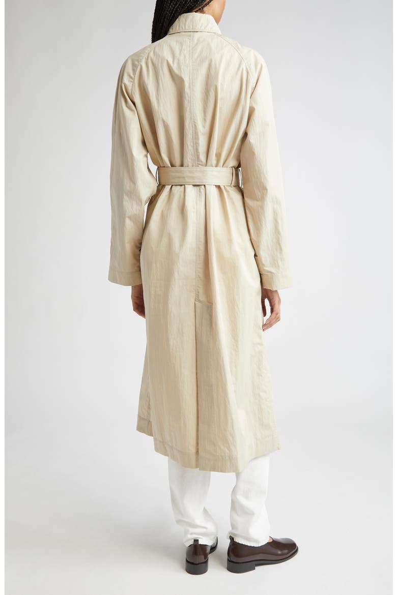 Unlined Belted Water Repellent Trench Coat, Alternate, color, BEIGE