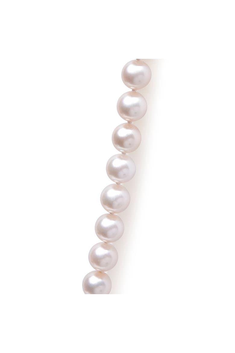 14K Gold 8.0x8.5mm Akoya Pearl Strand Necklace, Alternate, color, White