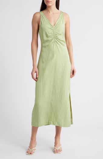 Reiss Pari Ruched Midi Dress
