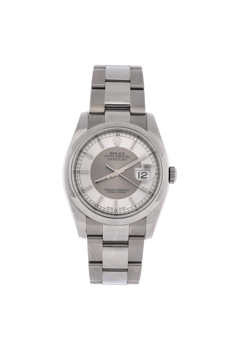 Oyster Perpetual Datejust Automatic Watch Stainless Steel 36, Main, color, Metallic Silver