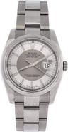 Pre-Owned Rolex Oyster Perpetual Datejust Automatic Watch Stainless Steel 36