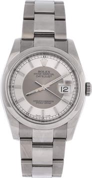Pre-Owned Rolex Oyster Perpetual Datejust Automatic Watch Stainless Steel 36