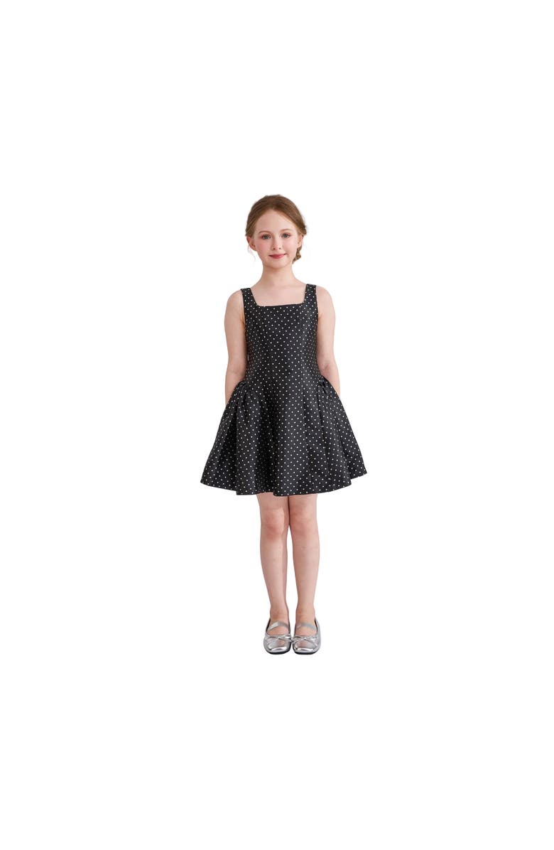 Tulleen Vivienne Polka Dot Dress, Alternate, color, Black