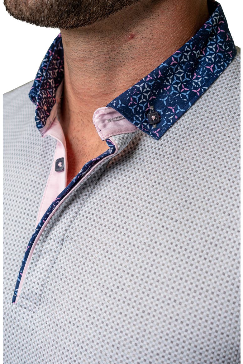 Mozartrigg Button-Down Polo, Alternate, color, GREY