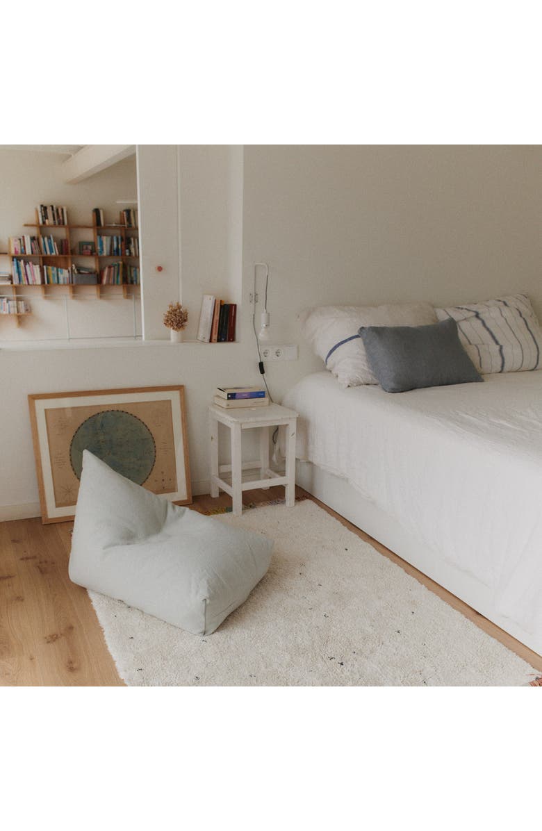 Lorena Canals Pouf Cleo, Alternate, color, Blue Sage