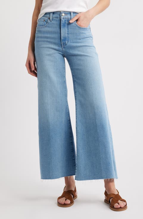 Palazzo Wide Leg Jeans (Corley Wash)