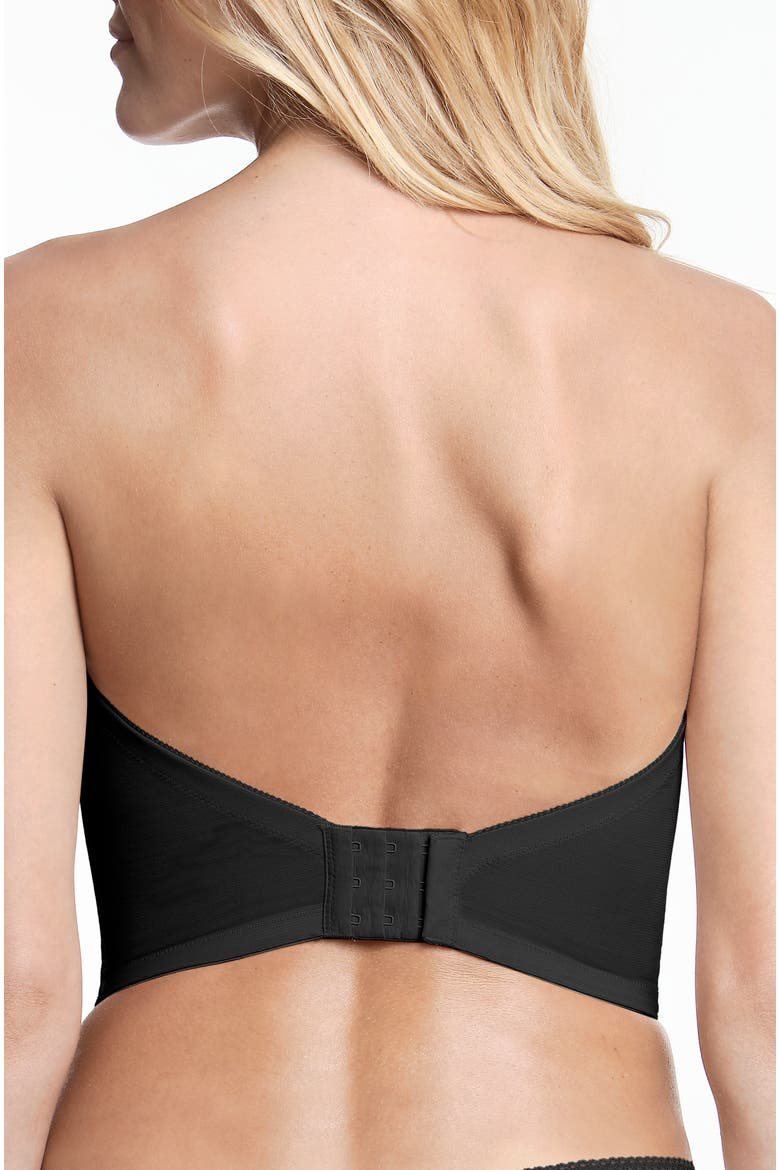Tayler Lace Strapless Underwire Bustier, Alternate, color, Black