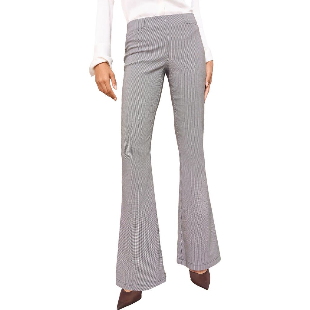 Friends Like These Houndstooth Flare Pull-on Pants In Multi