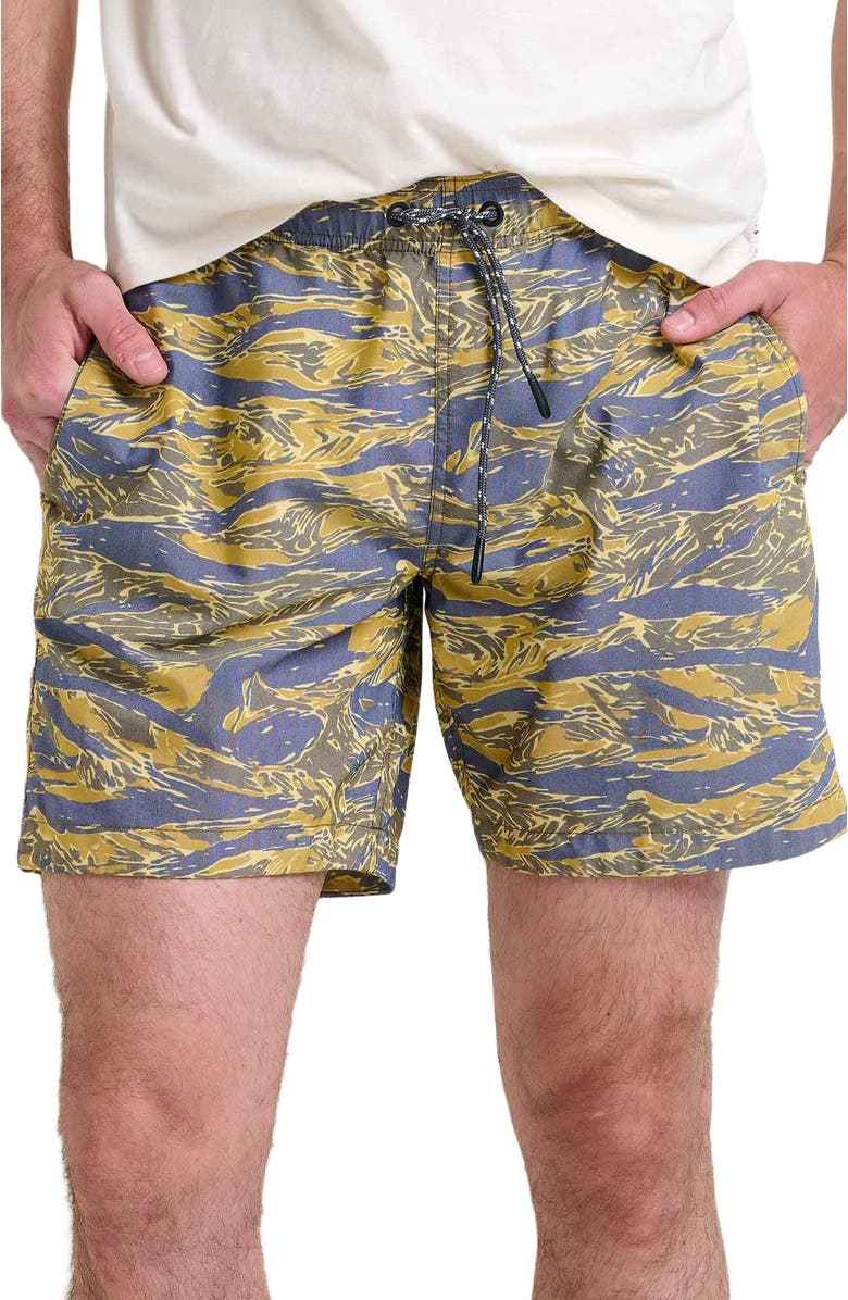 Toad & Co Men's Boundless Pull-On Short, Alternate, color, Blue Shadow Camo Print
