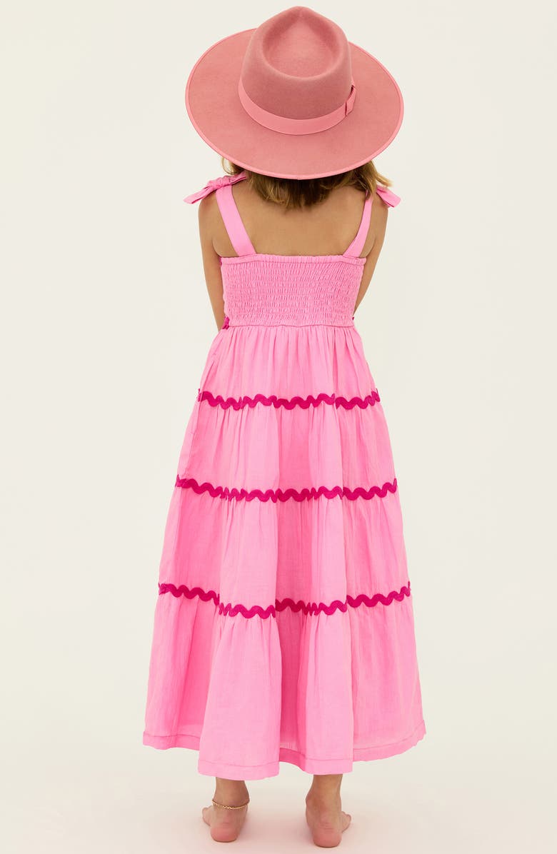 Beach Riot Kids' Little Rickrack Trim Cotton Maxi Sundress, Alternate, color, 