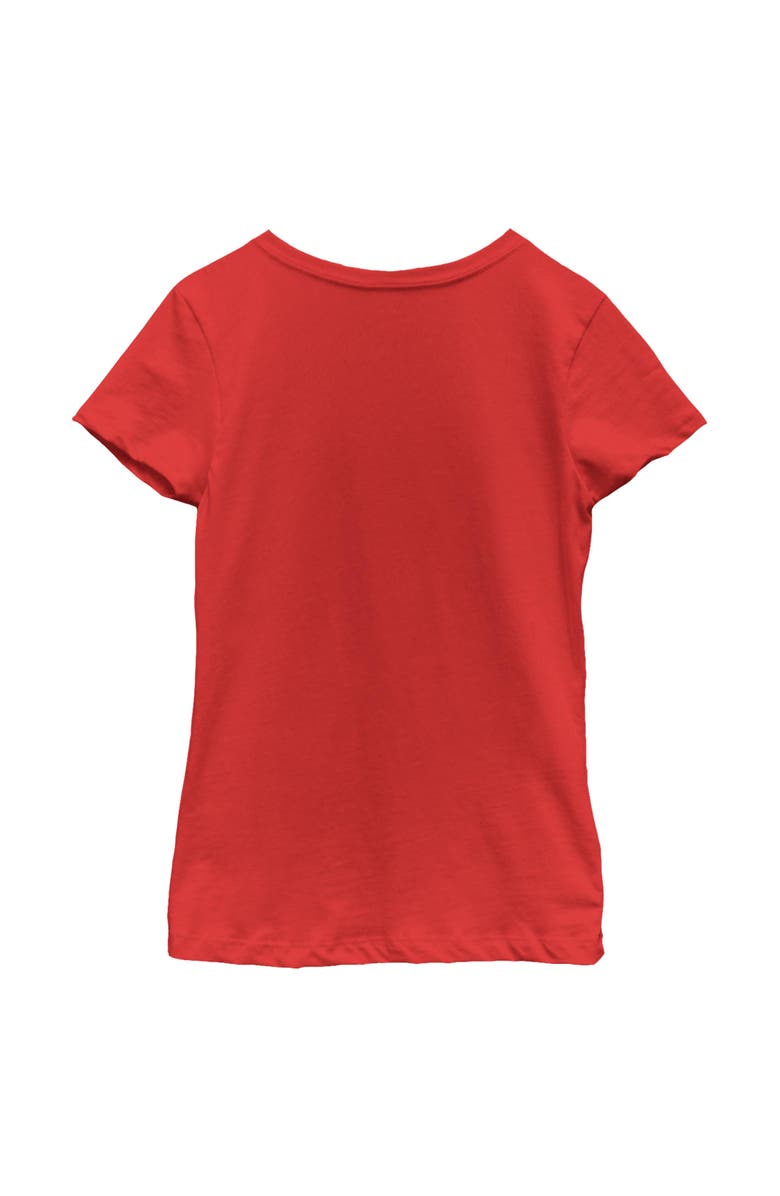 Star Wars: The Mandalorian and Grogu Girl's Star Wars The Mandalorian and Grogu Wherever I Go He Goes Logo  Graphic T-Shirt, Alternate, color, Red