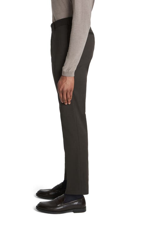 Jack Victor Palmer Stretch Cotton & Wool Pants In Brown