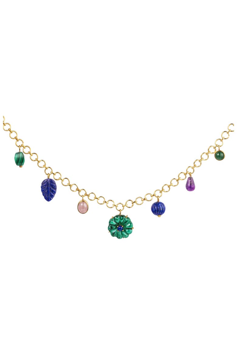 Esme Charm Necklace, Main, color, Gold