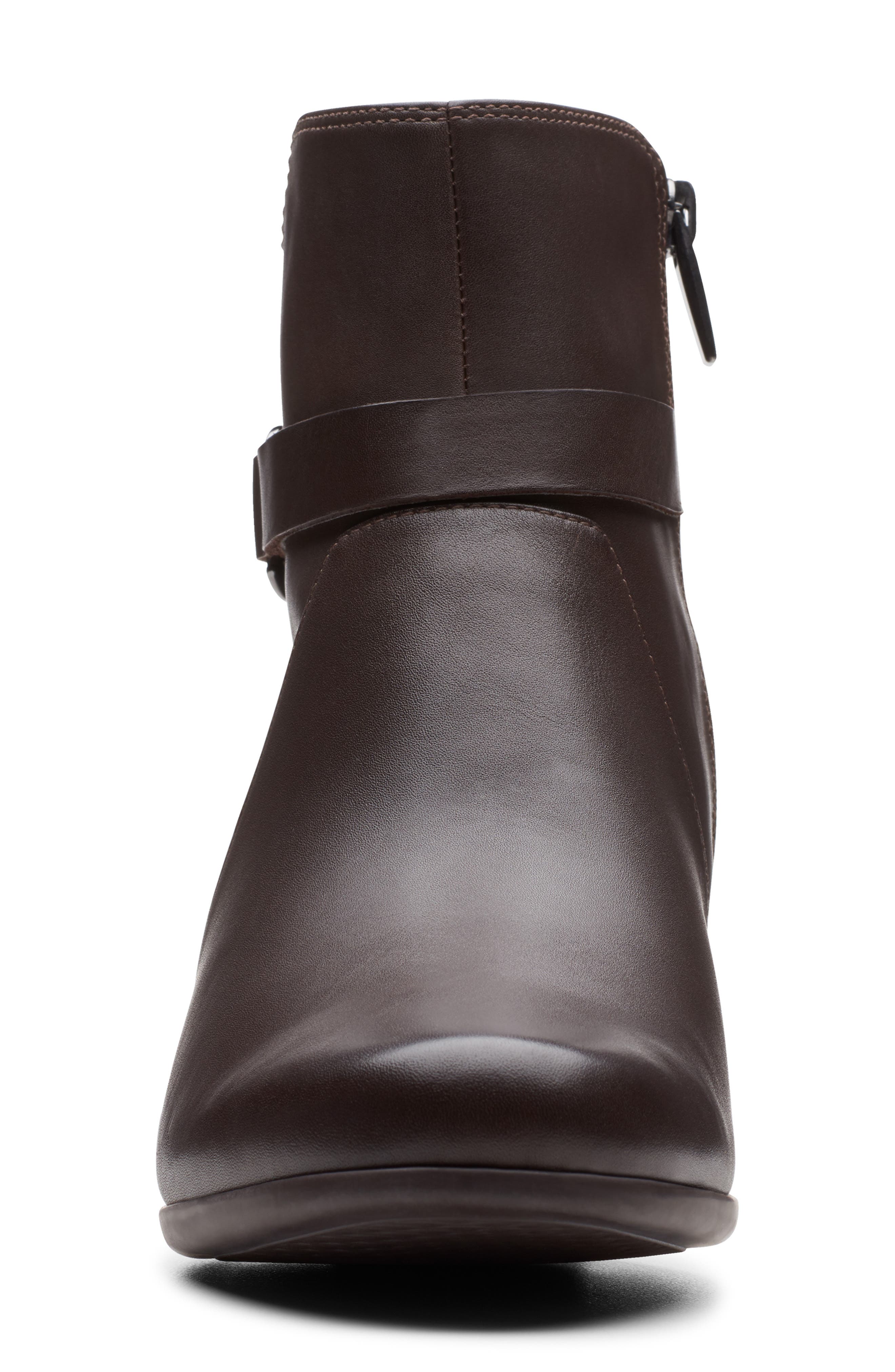 Un Damson Mid Bootie, Alternate, color, BROWN LEATHER