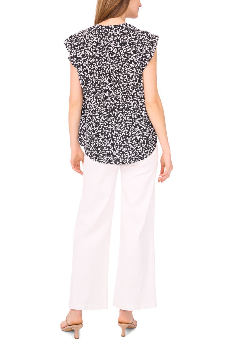 Vince Camuto Flutter Sleeve Top, Alternate, color,