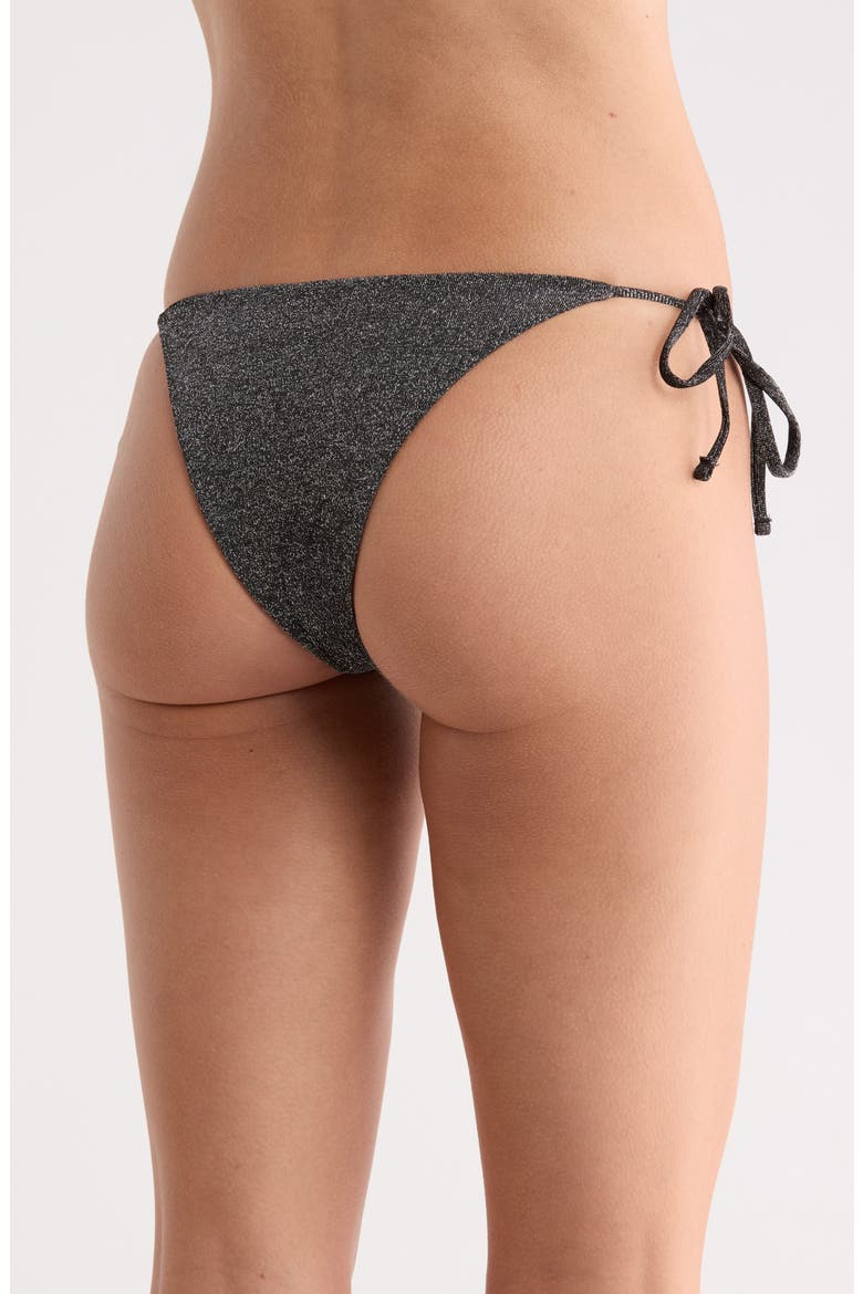 Sunning Side Tie Bikini Bottoms, Alternate, color, GRAY