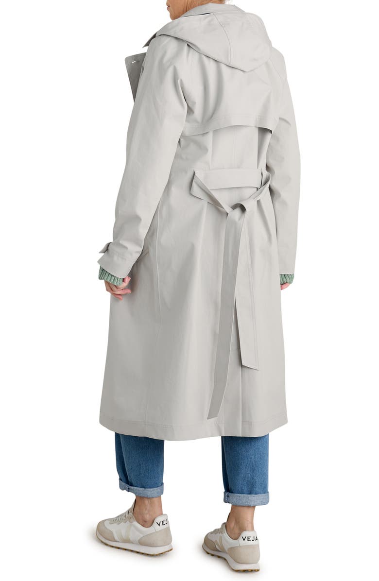 Seasalt Cornwall Penweathers Waterproof Trench Coat, Alternate, color, Driftwood