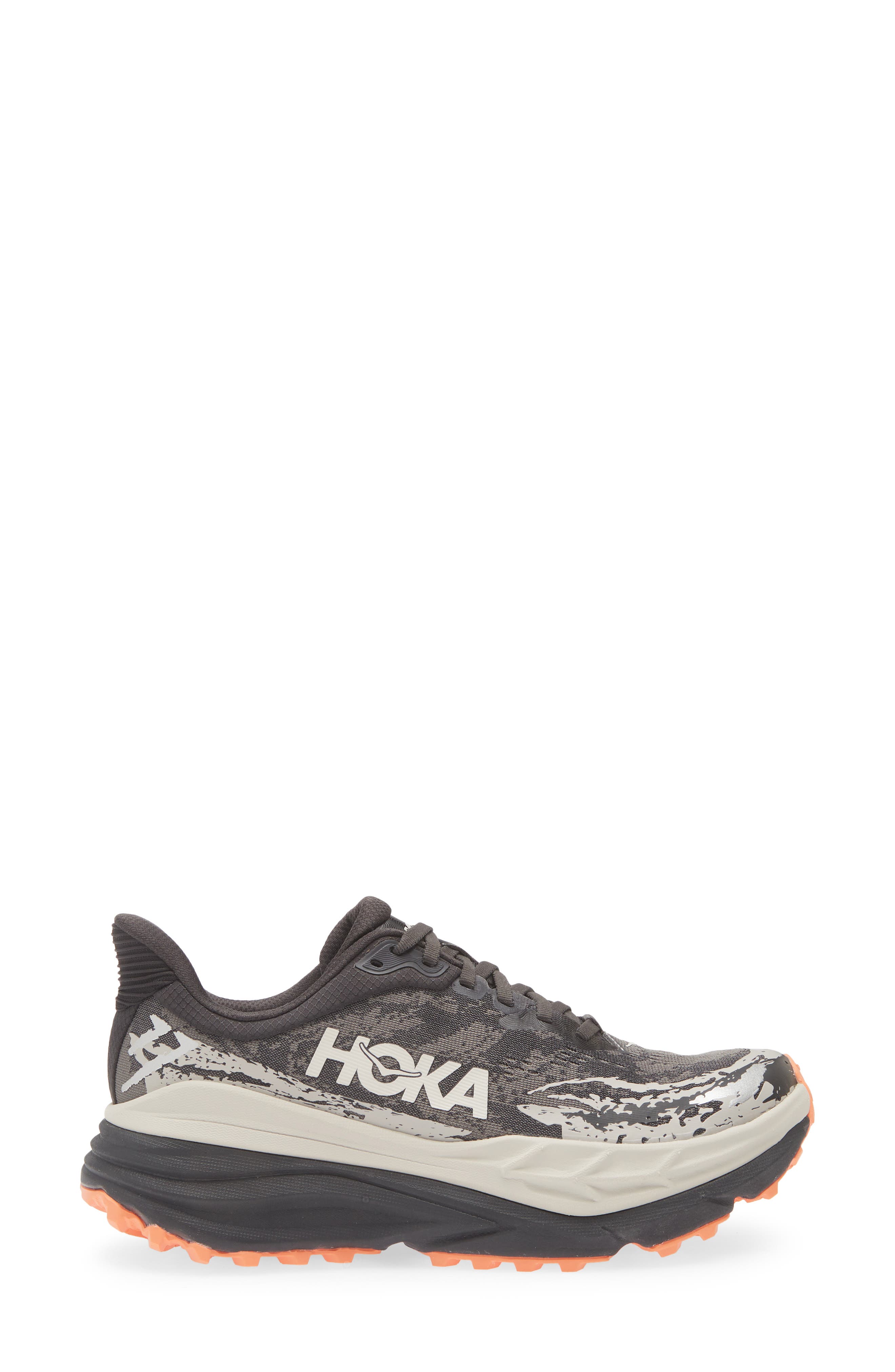 HOKA Stinson ATR 7 Running Shoe, Alternate, color, Black / Putty