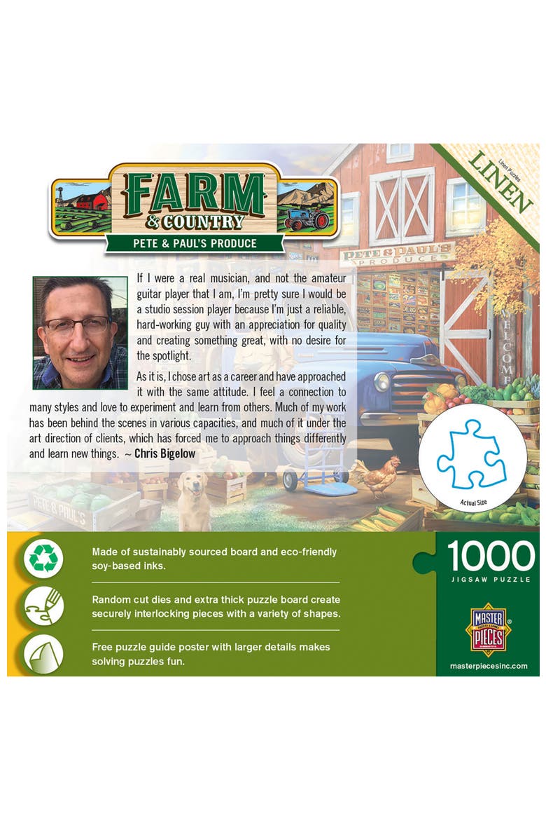 Pete & Paul's Produce 1000 Piece Puzzle, Alternate, color, Multicolor