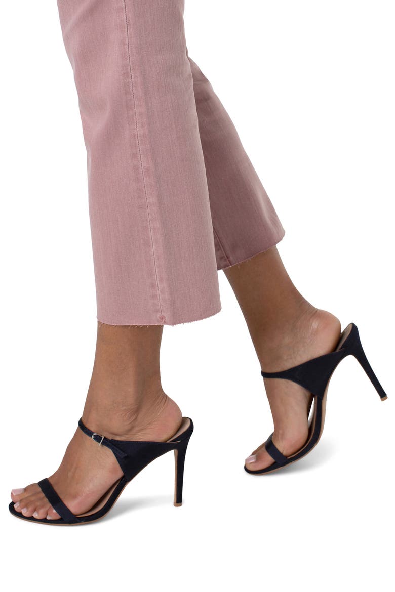 Kennedy Raw Hem Crop Straight Leg Jeans, Alternate, color, ASTER MAUVE