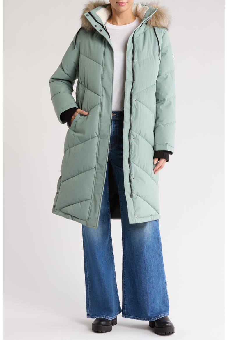 Ellie Waterproof 600 Fill Power WarmFlight® Insulated Coat, Main, color, LILY PAD
