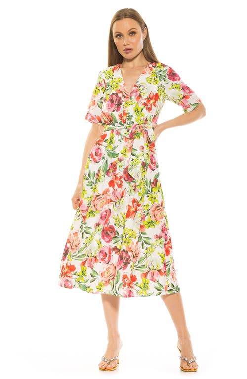 Alexia Admor Larisa Fit & Flare Dress In Large Floral