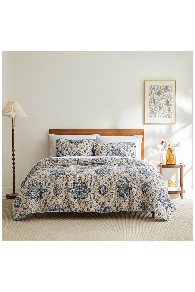 Persia Quilt & Sham Set, Alternate, color, INDIGO