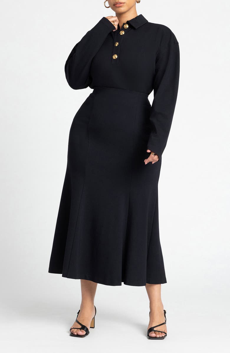 ELOQUII Stretch Maxi Skirt, Alternate, color,