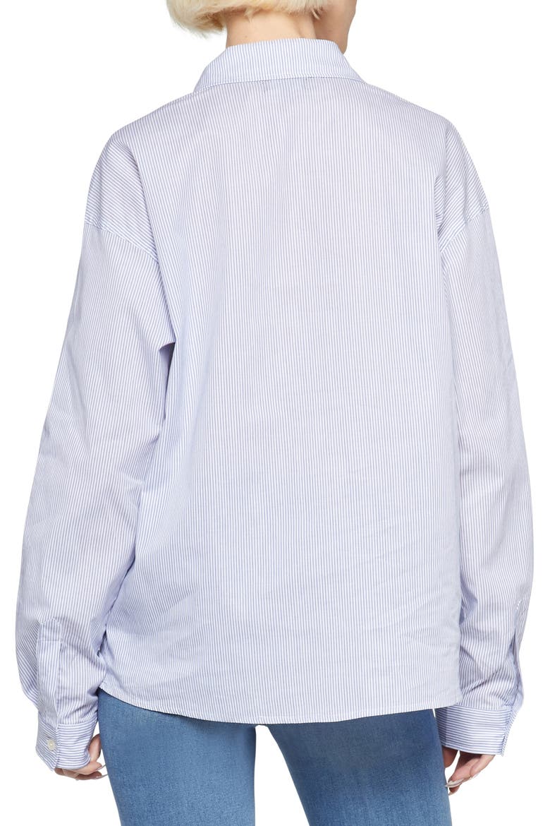 Stevie Stripe Button-Down Shirt, Alternate, color, BLUESTRIPE