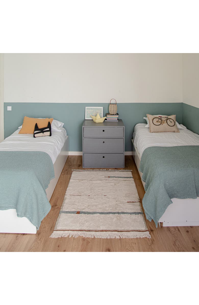 Lorena Canals Washable Rug Lanes, Alternate, color, Natural And Blue